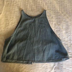 Denim crop top